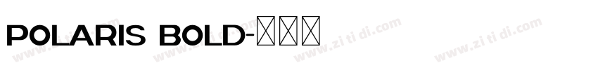 Polaris Bold字体转换